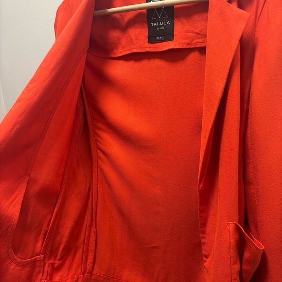 Aritzia Talula Kent Bright Coral Blazer, size 0 - Picture 5 of 9